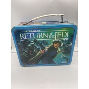 Vintage Metal Return Of The Jedi Lunchbox No Thermos 1983 Star Wars